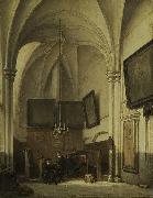 The vestry of St. Stevens Church in Nijmegen Johannes Bosboom